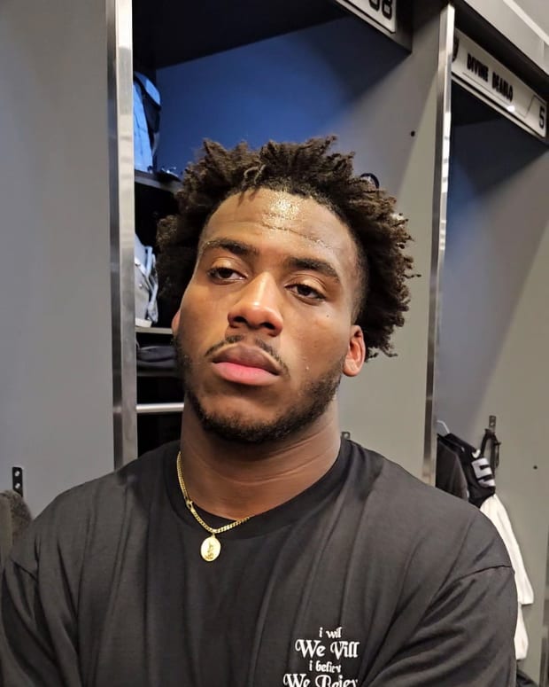 From the Las Vegas Raiders Locker Room DE Malcolm Koonce